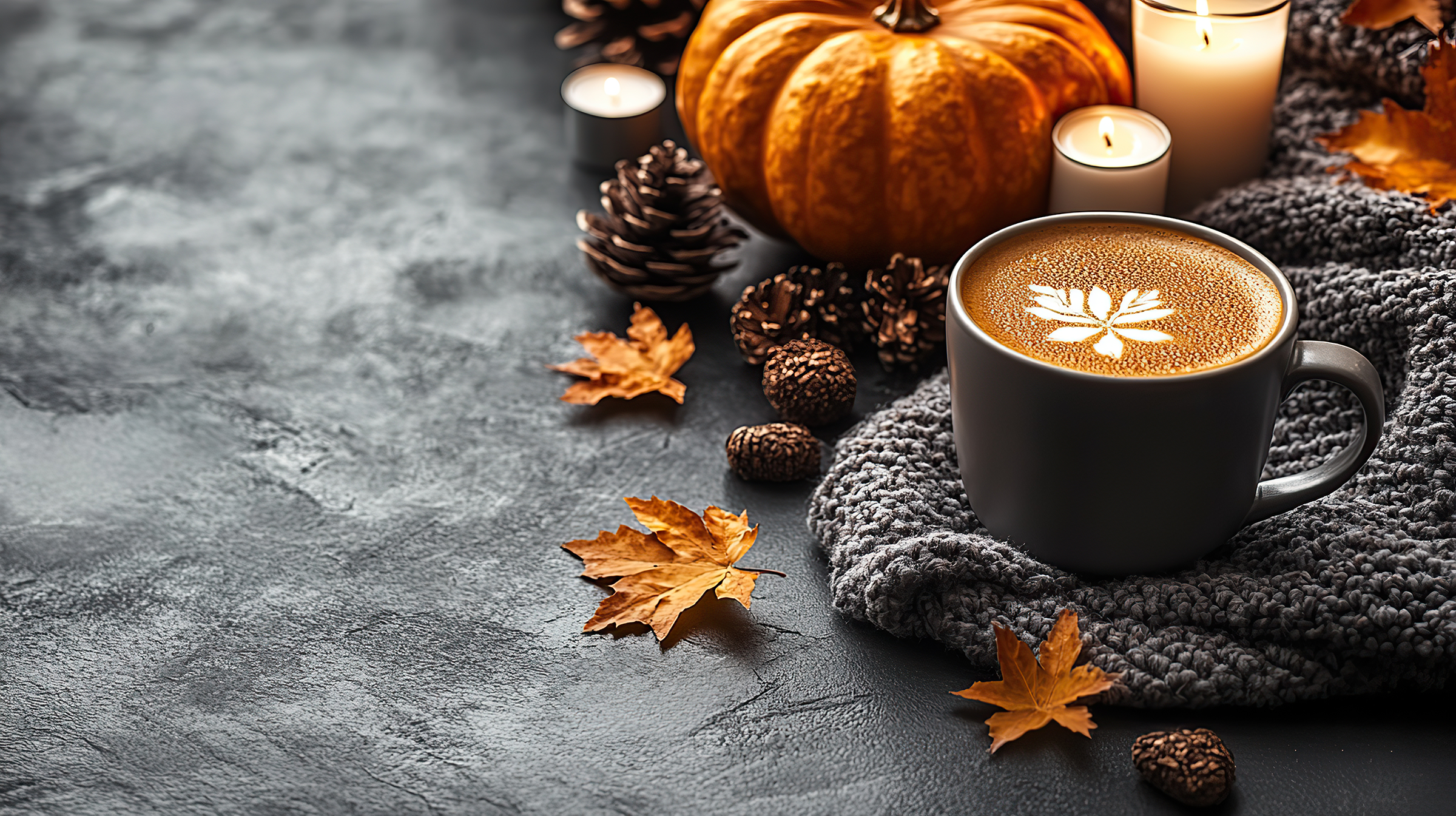 Algovita Candle Co. Fall Season Luxury Coconut Crème Wax Fragranced Candles