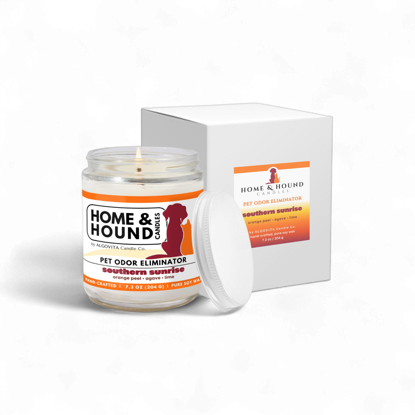 Home and Hound Southern Sunrise Pet Odor Eliminator Soy Wax Candle