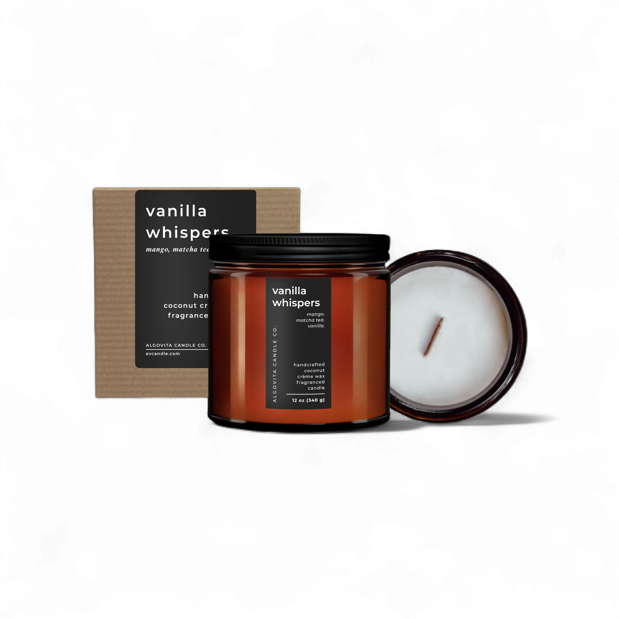 Vanilla Whispers Coconut Crème Wax Scented Candle