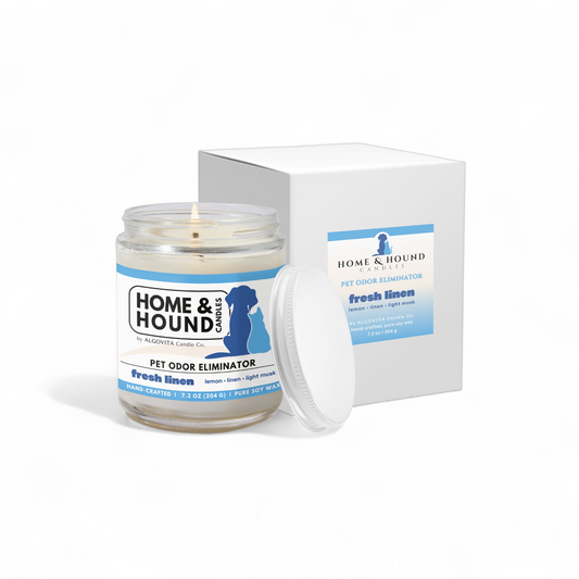 Fresh Linen Pet Odor Eliminator Candle