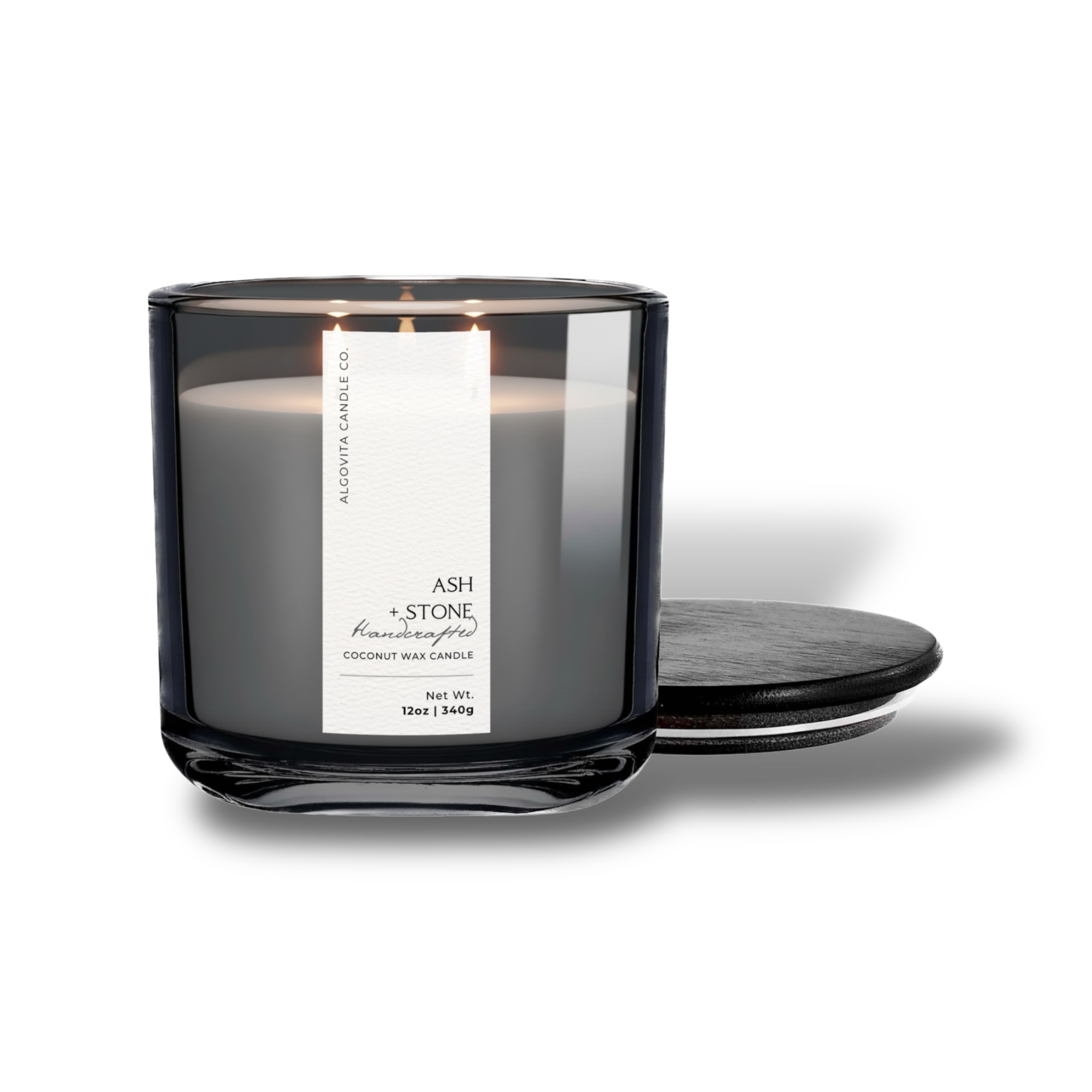 Algovita Ash + Stone Luxury Coconut Crème Wax Candle