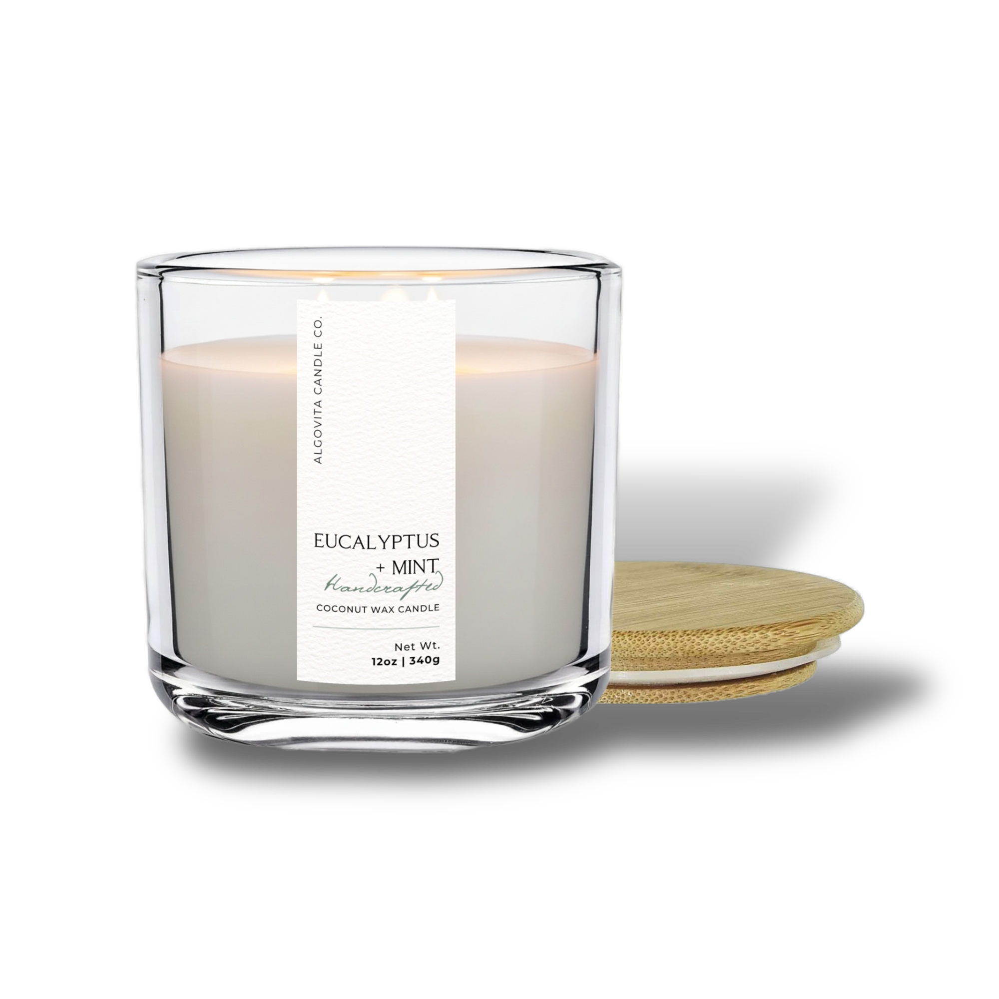 Algovita Eucalyptus + Mint Luxury Coconut Crème Wax Candle