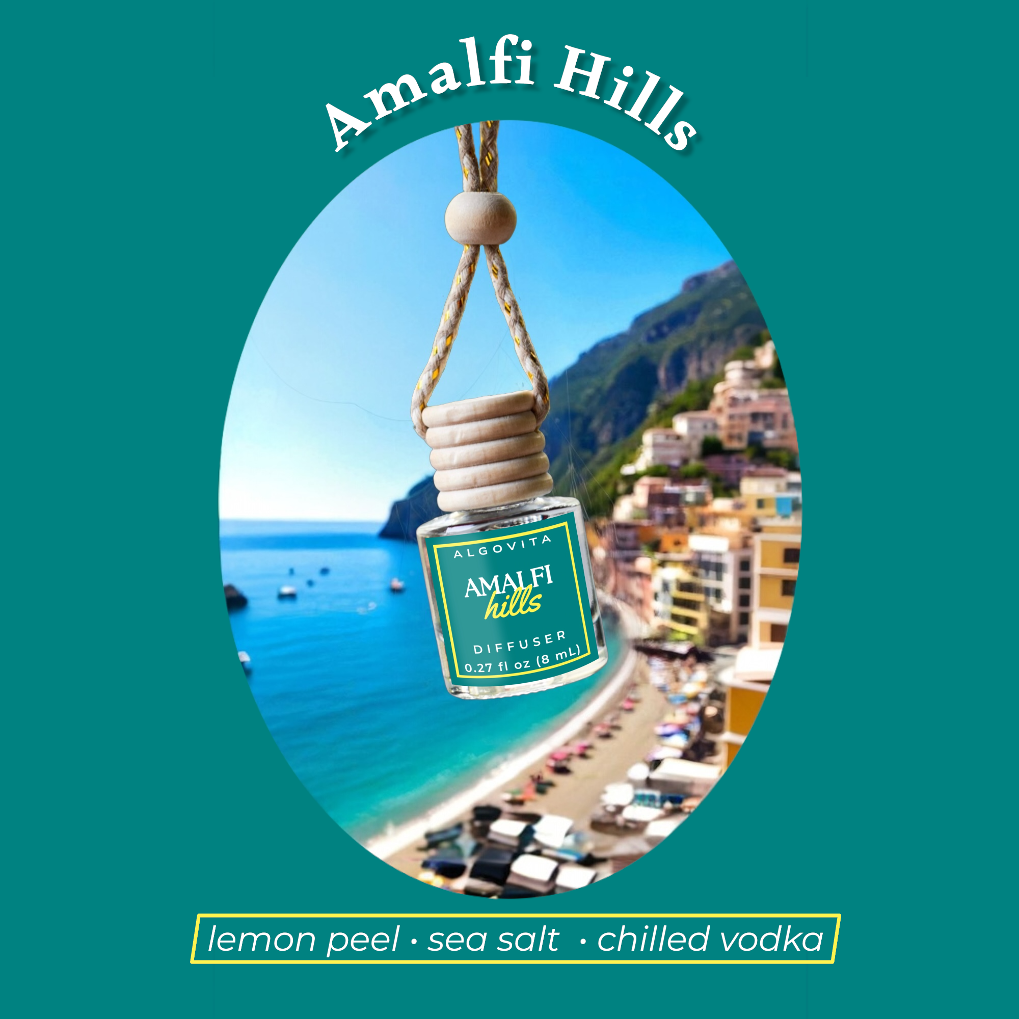 Amalfi Hills Air Freshener Car Diffuser