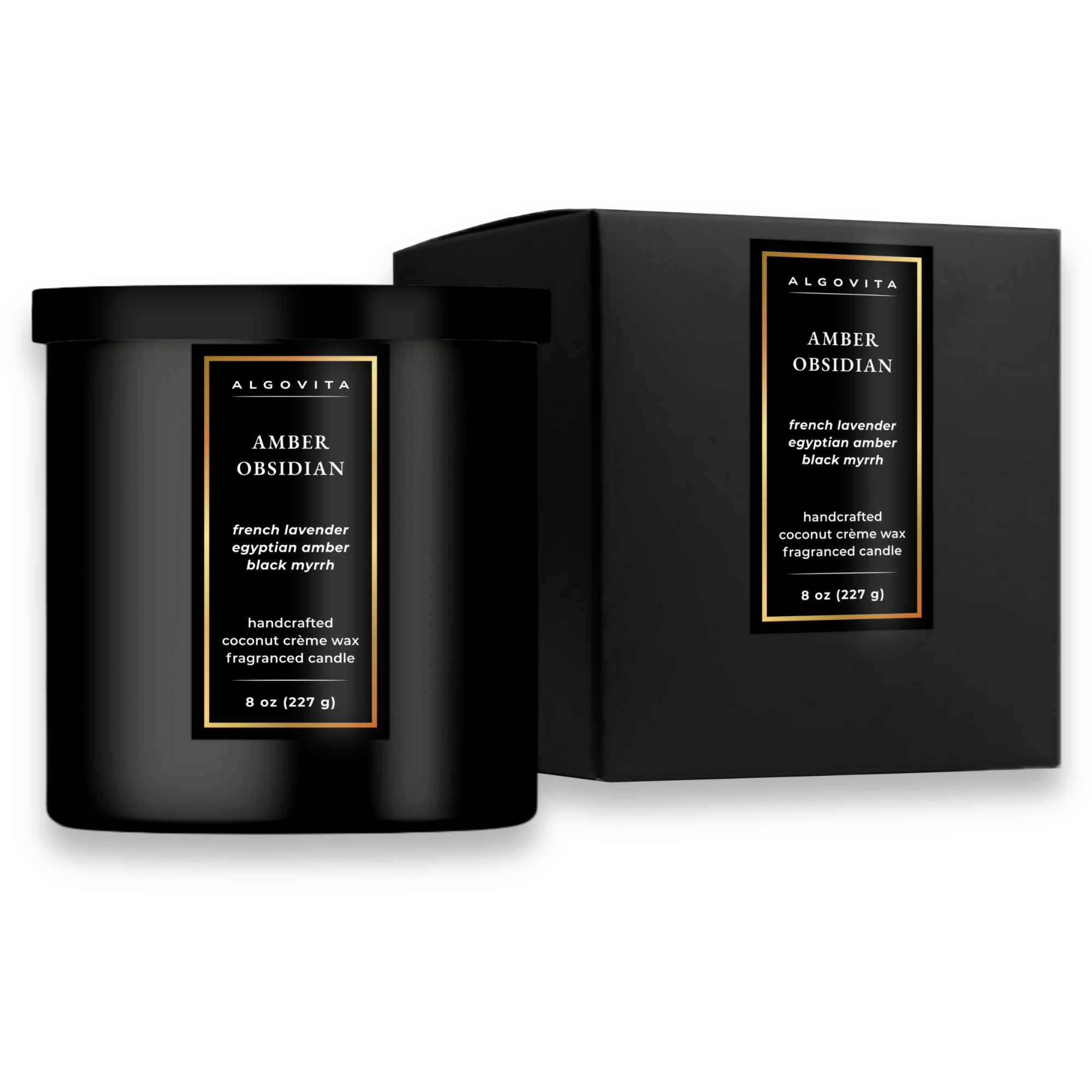 Amber Obsidian Coconut Crème Wax Scented Candle
