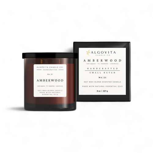 Amberwood Soy Wax Scented Candle