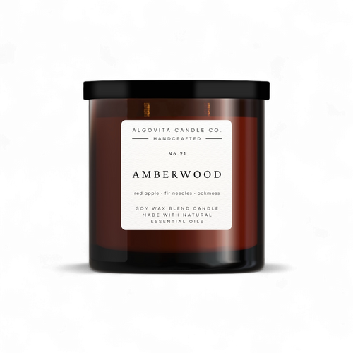Amberwood Soy Wax Scented Candle