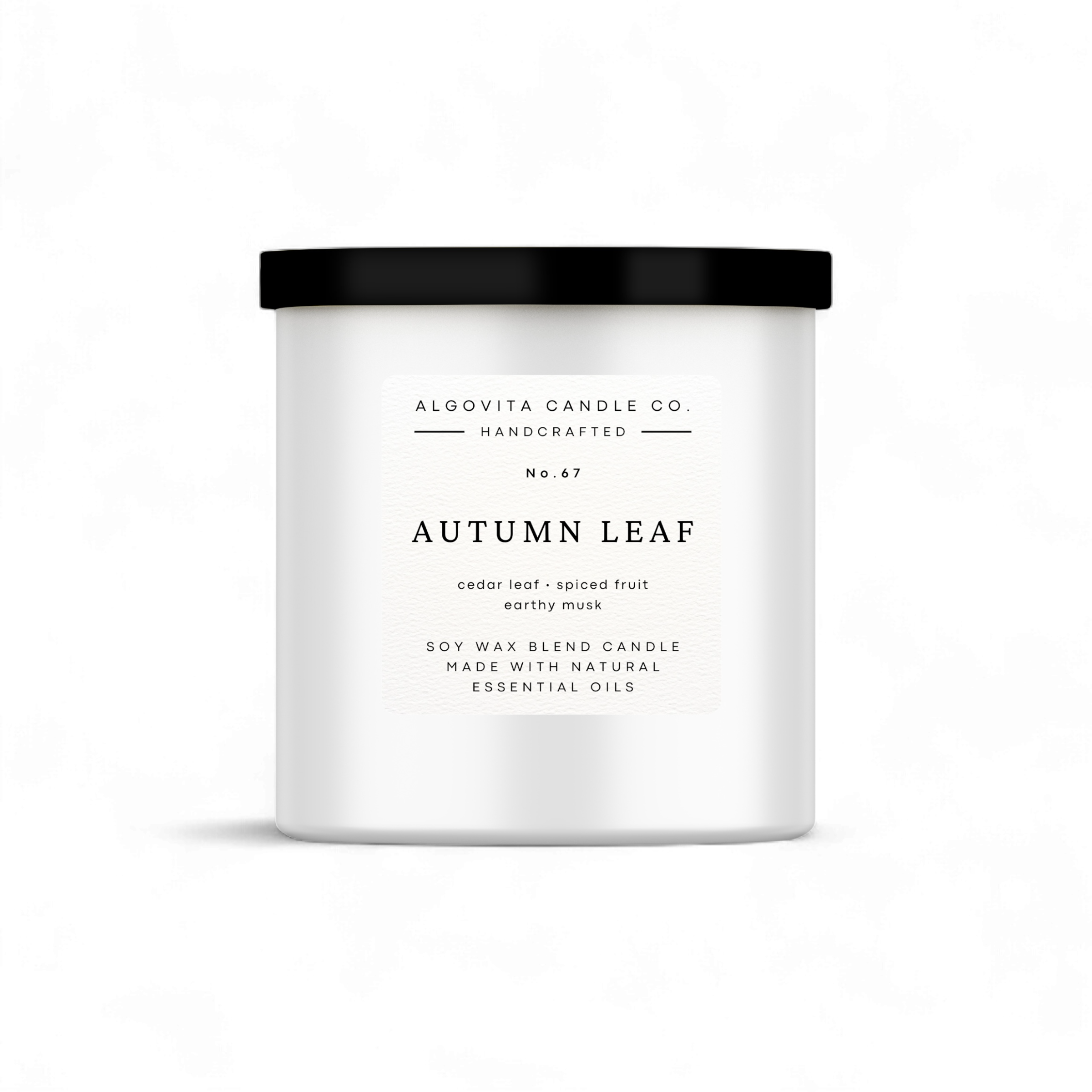 Autumn Leaf Scented Candle for Fall Scents, with Cedar Leaf, Spiced Fruit, and Earthy Musk