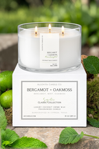 Bergamot + Oakmoss Coconut Wax Fragranced Candle