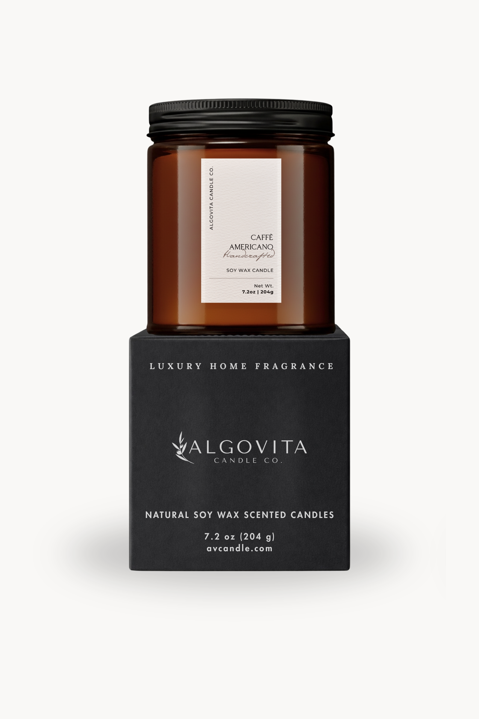 Algovita Caffè Americano Soy Wax Fragranced Candle