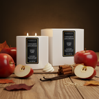 Cinnamon Applewood Coconut Crème Wax Scented Candle