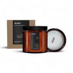 Duke Scented Coconut Crème Wax Wood Wick Candle