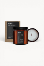 Duke Scented Coconut Crème Wax Wood Wick Candle