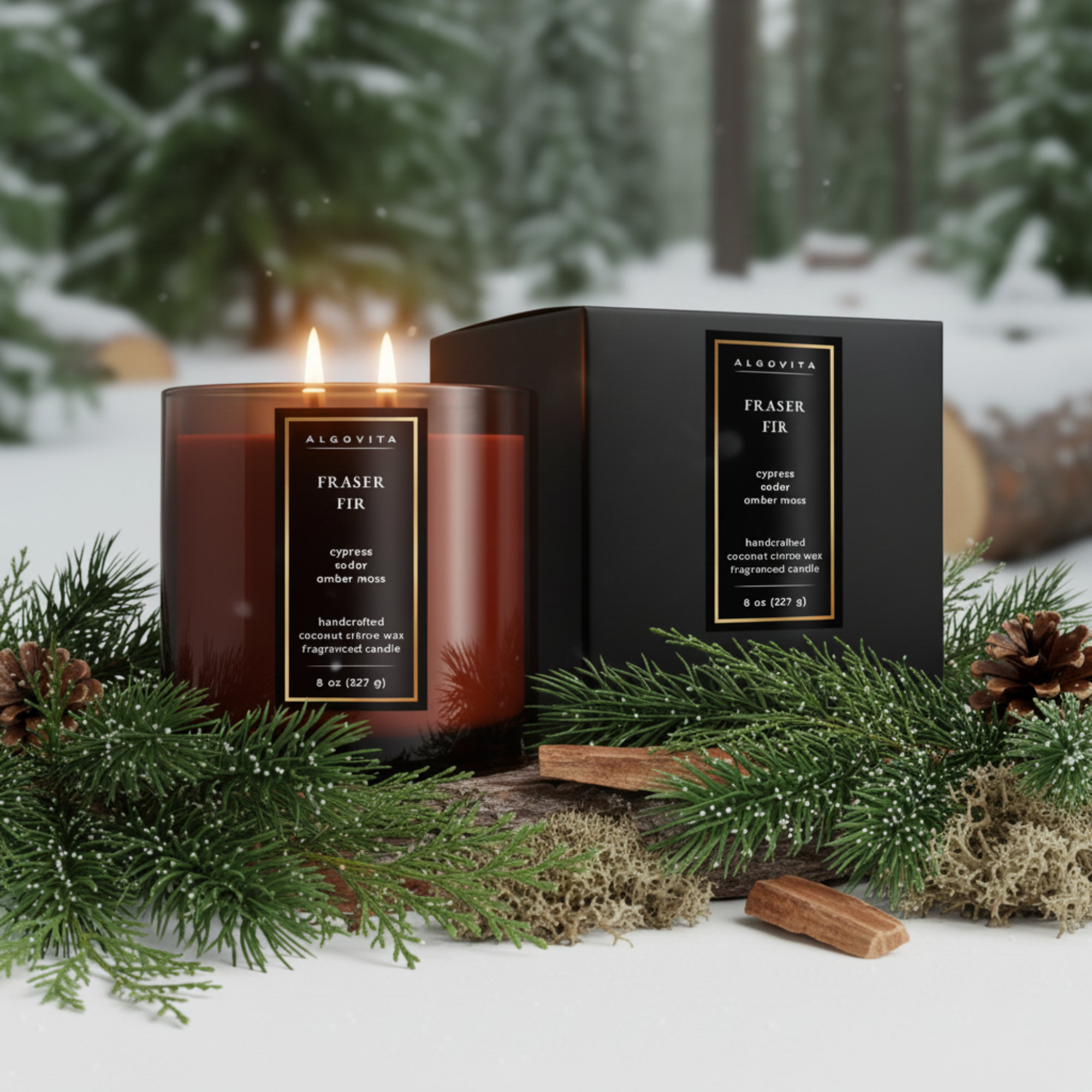 Fraser Fir Coconut Crème Wax Scented Candle