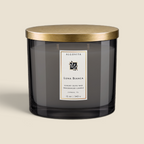 Luna Bianca Luxury Olive Wax Fragranced Candle with Fresh Linen, Black Chamomile and Soft Cotton