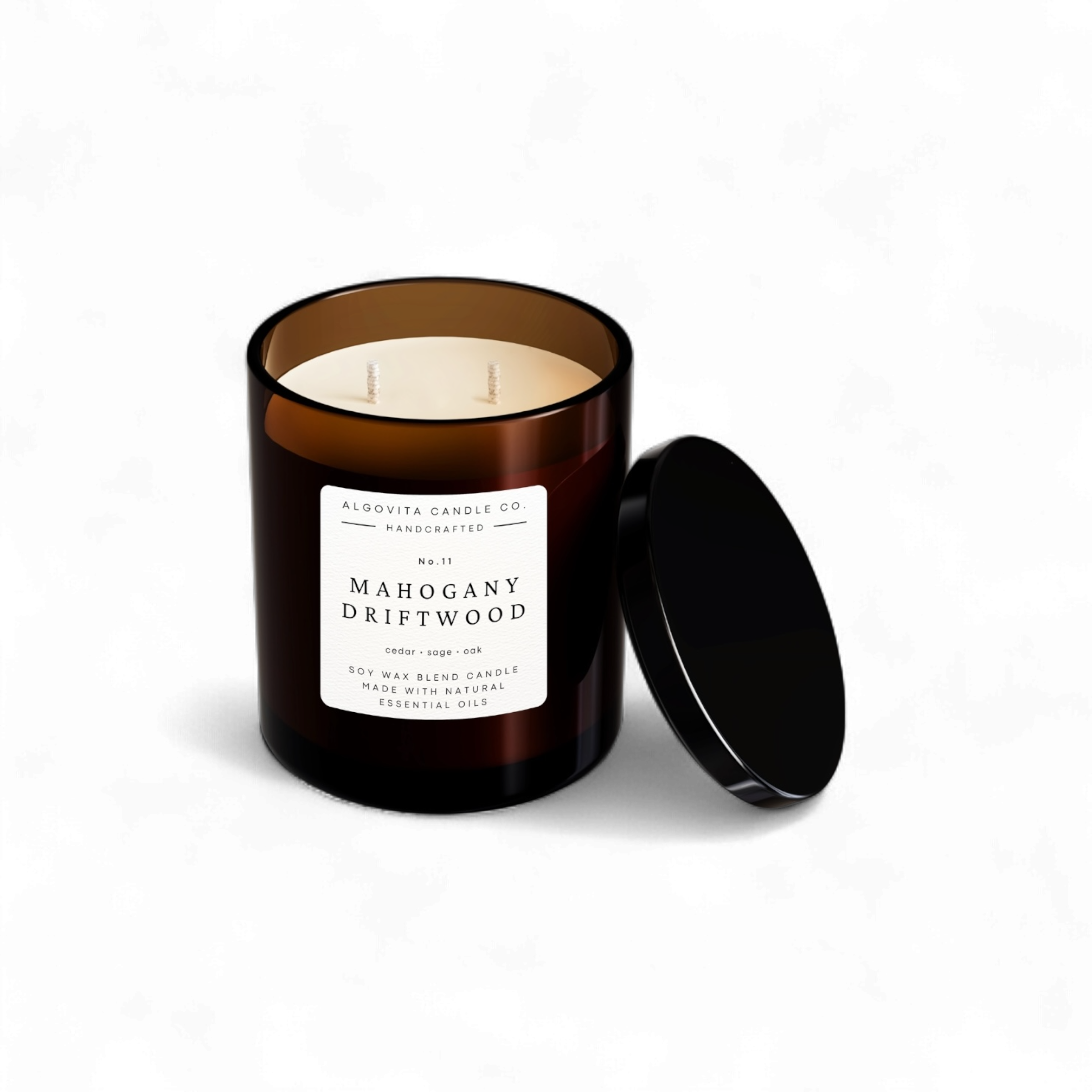 Mahogany Driftwood Soy Wax Scented Candle