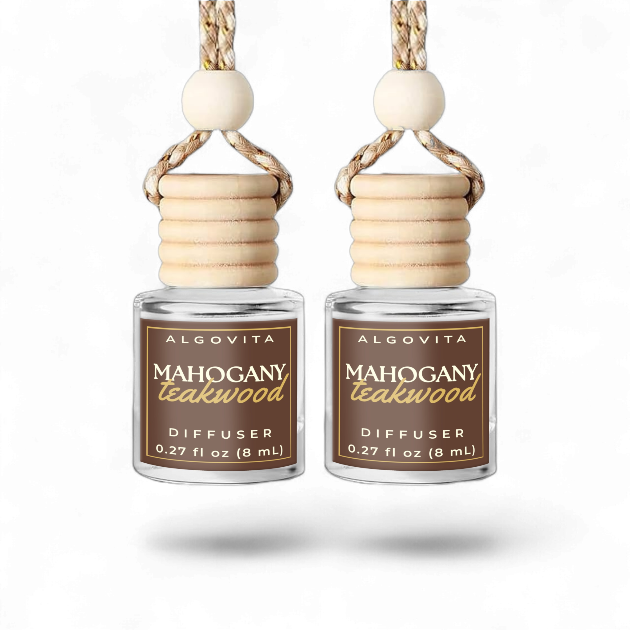 Mahogany Teakwood Car Air Freshener Diffuser