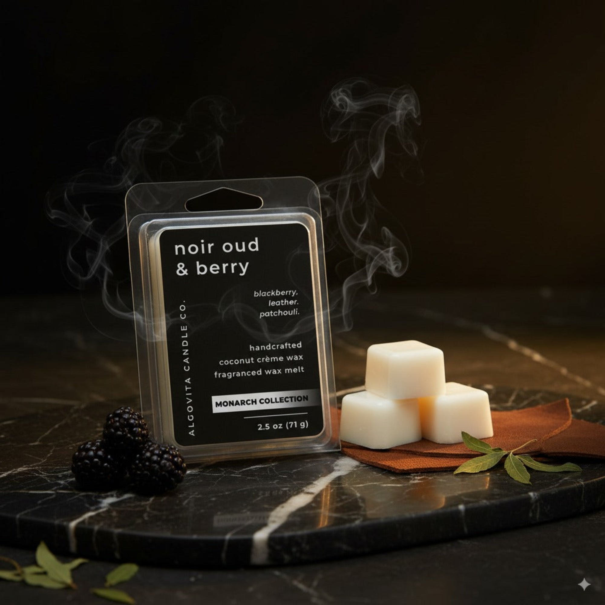 Coconut Crème Wax Noir Oud and Berry Wax Melt