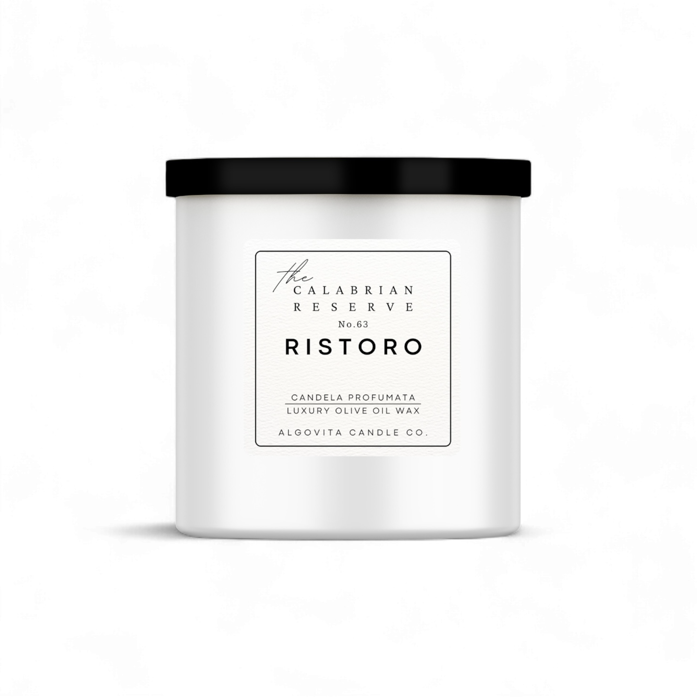 Ristoro Luxury Scented Candle with Citrus, Sage, and Eucalyptus
