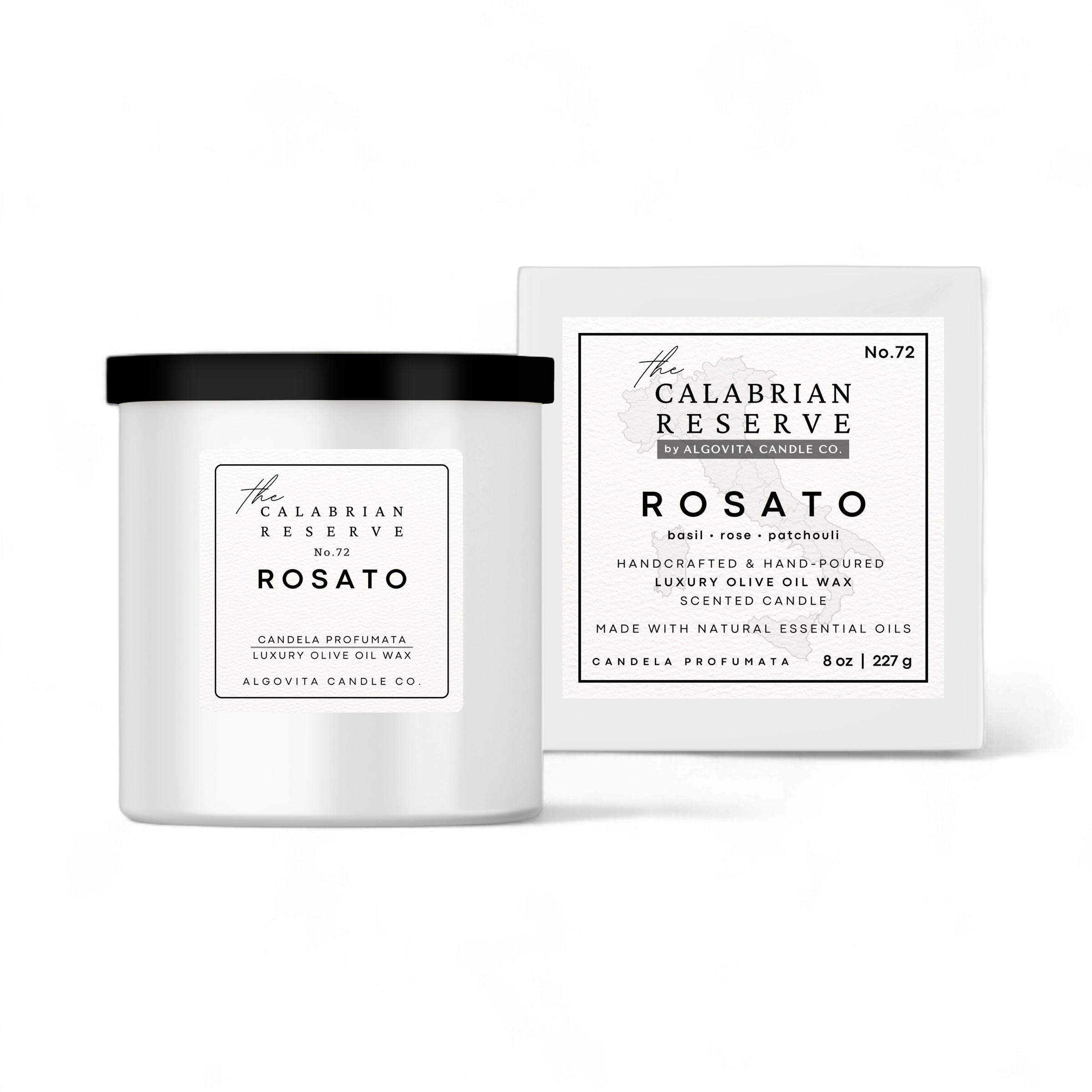 Rosato Del Mare, Luxury Scented Candle, Bohemian Rose, Sea Salt, Patchouli
