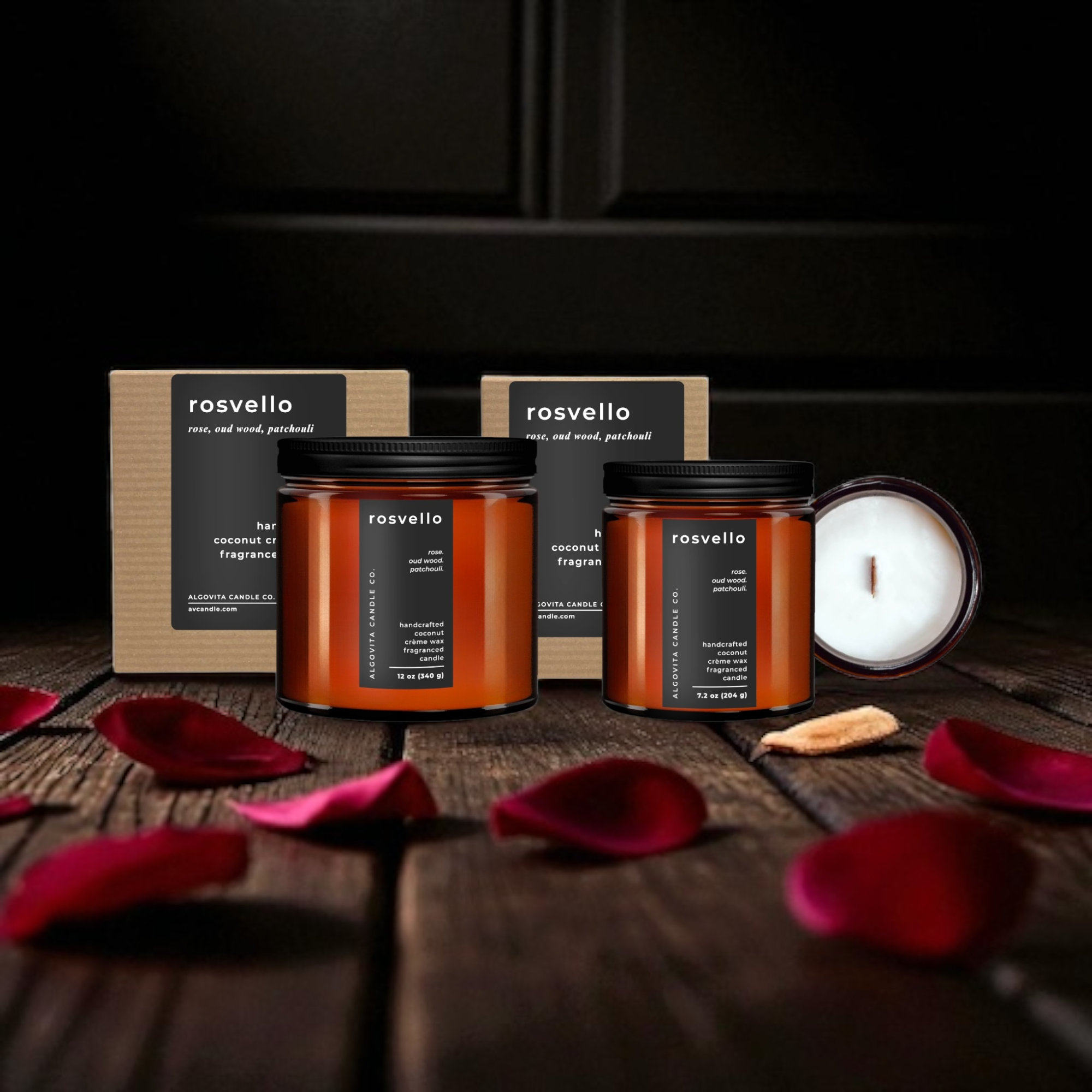 Rosvello Scented Coconut Crème Wax Scented Candle