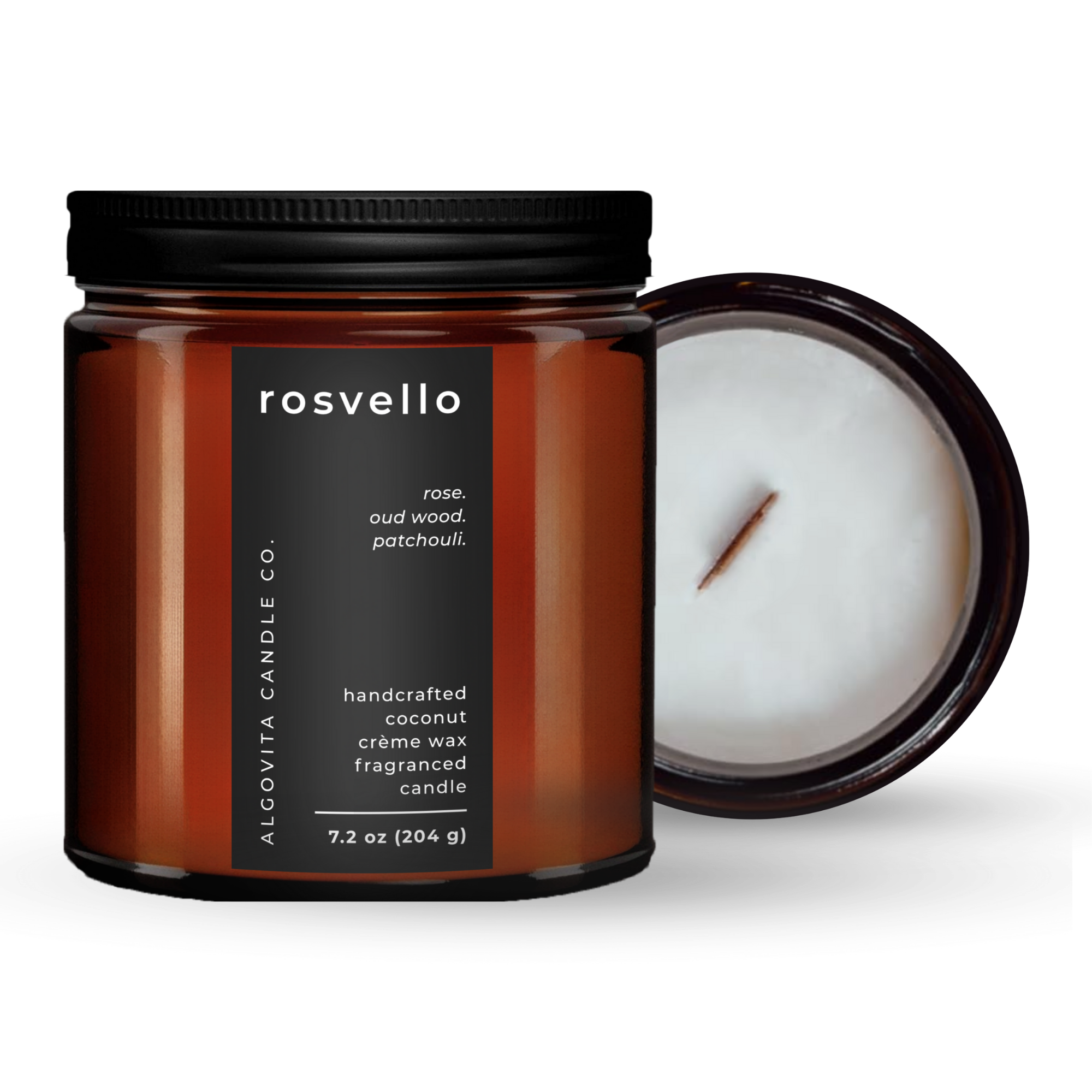 Rosvello Scented Coconut Crème Wax Scented Candle