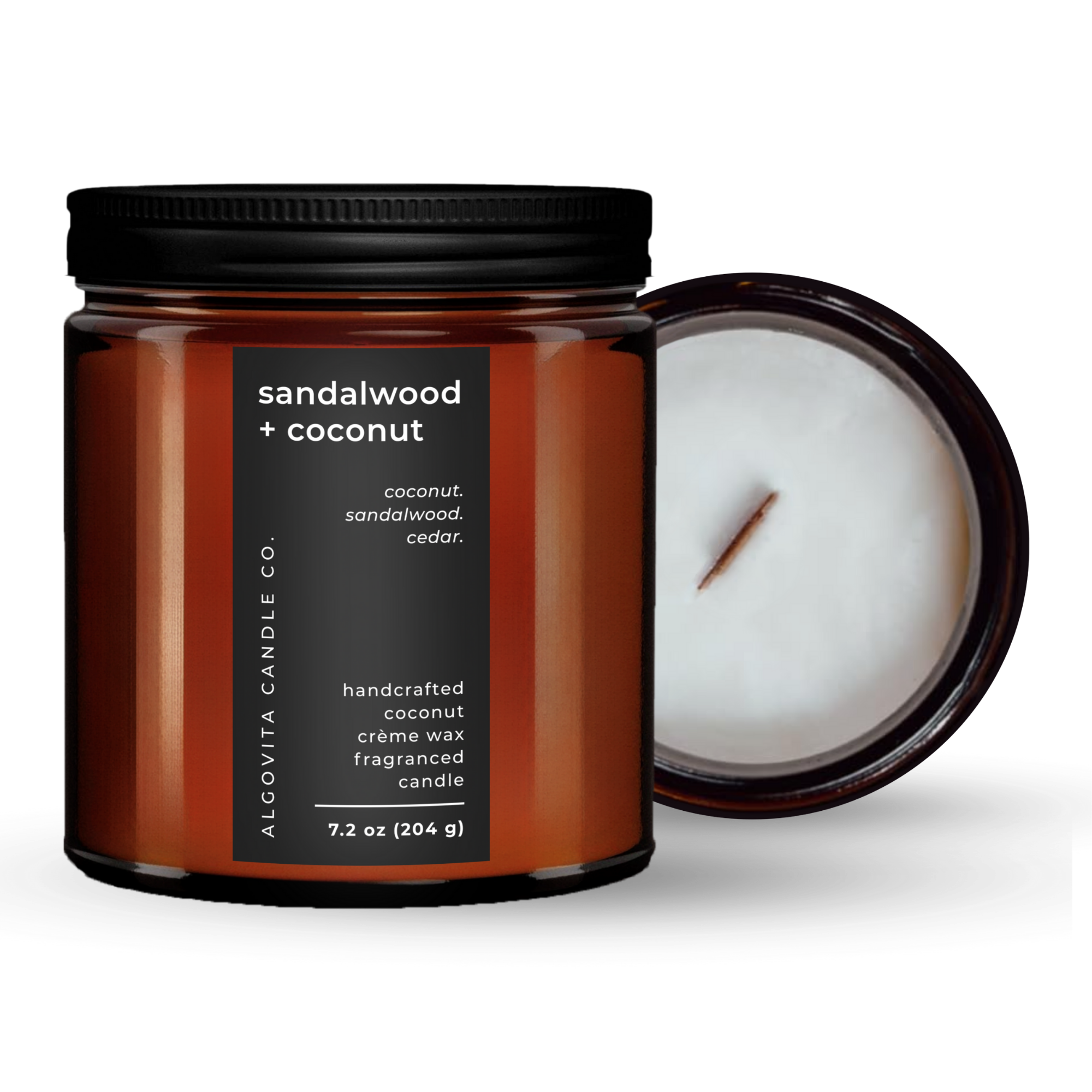 Sandalwood and Coconut Coconut Crème Wax Scented Candle