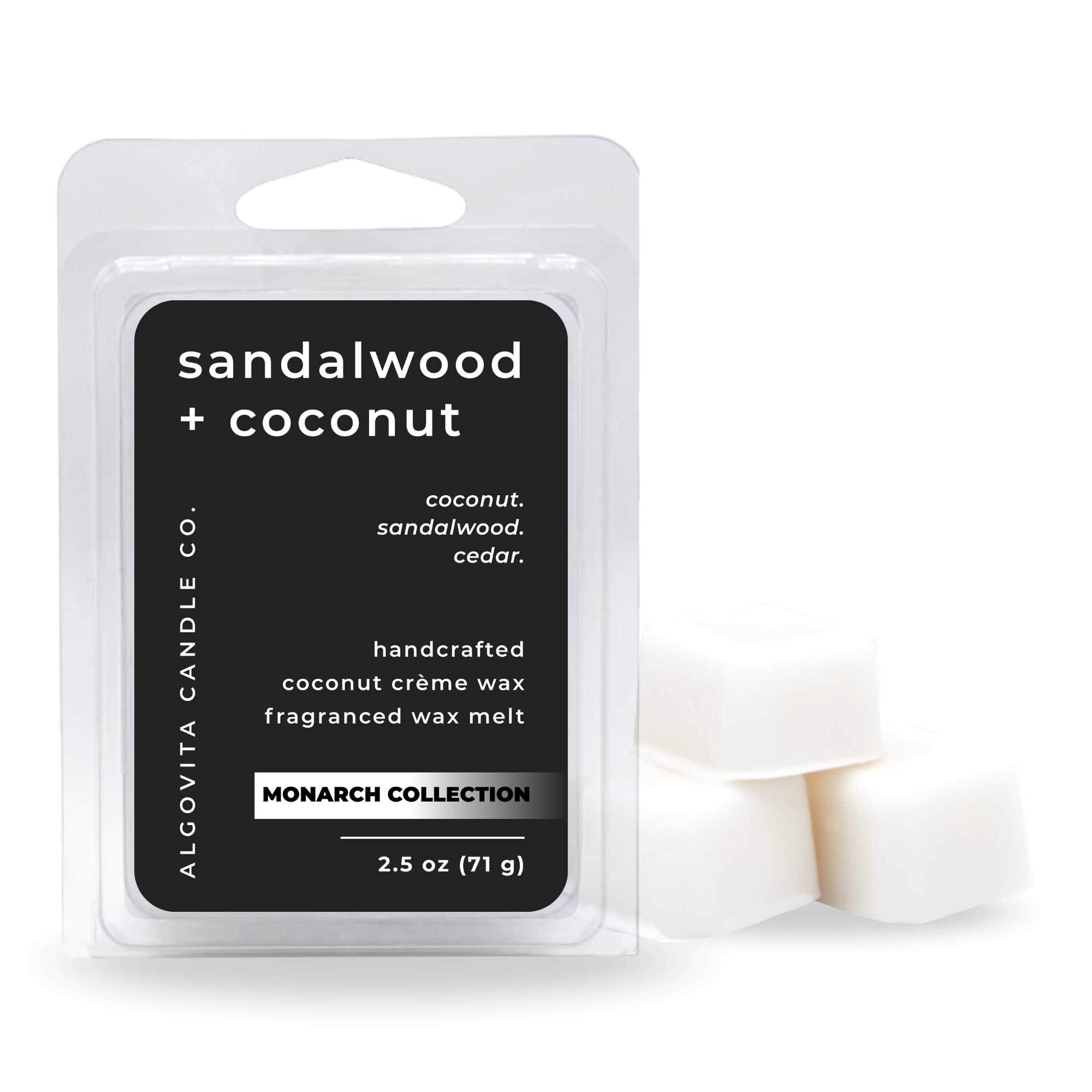 Coconut Crème Wax Sandalwood and Coconut Wax Melt