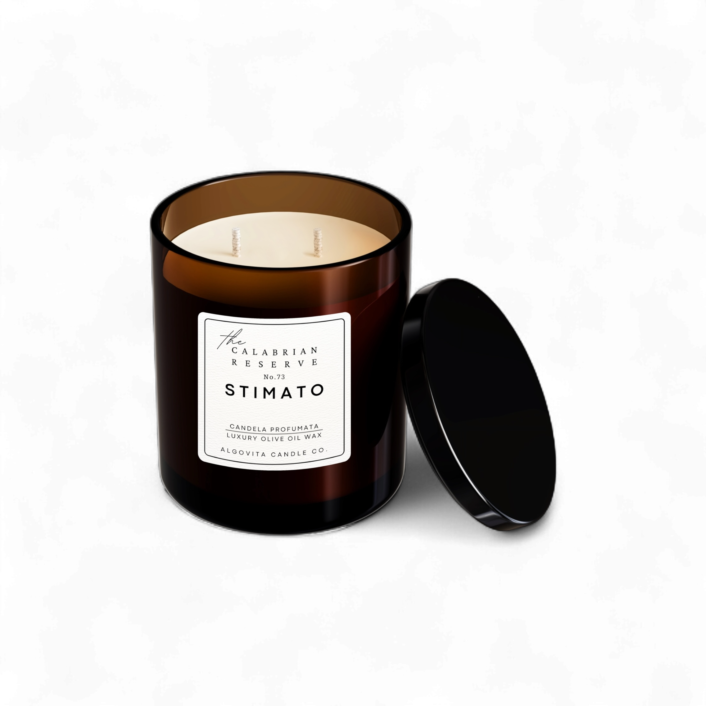 Stimato Luxury Scented Candle with Palo Santo, Saffron, and Sandalwood