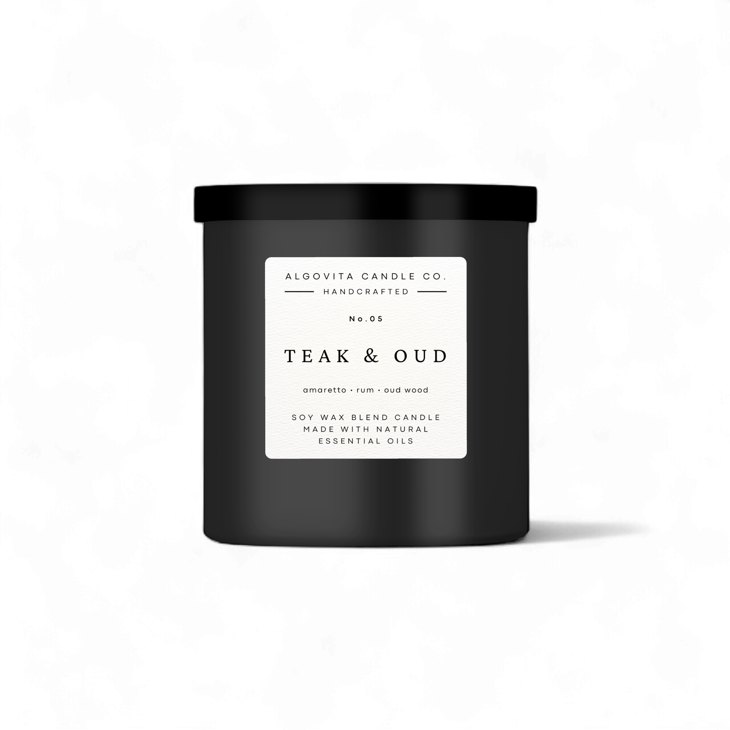 Teak and Oud Wood Soy Wax Scented Candle