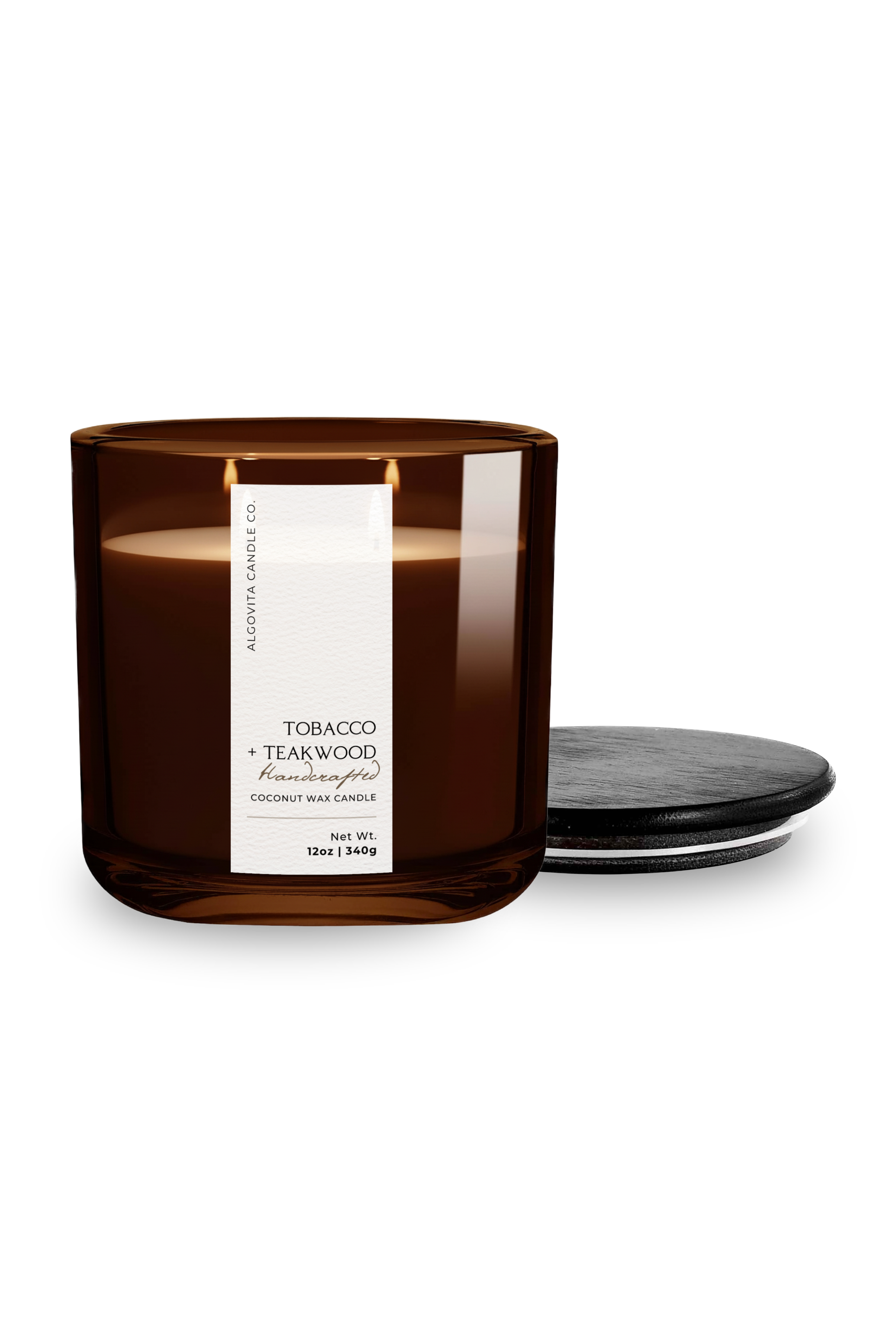 Tobacco + Teakwood Coconut Wax Fragranced Candle