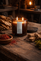 Tobacco + Teakwood Coconut Wax Fragranced Candle