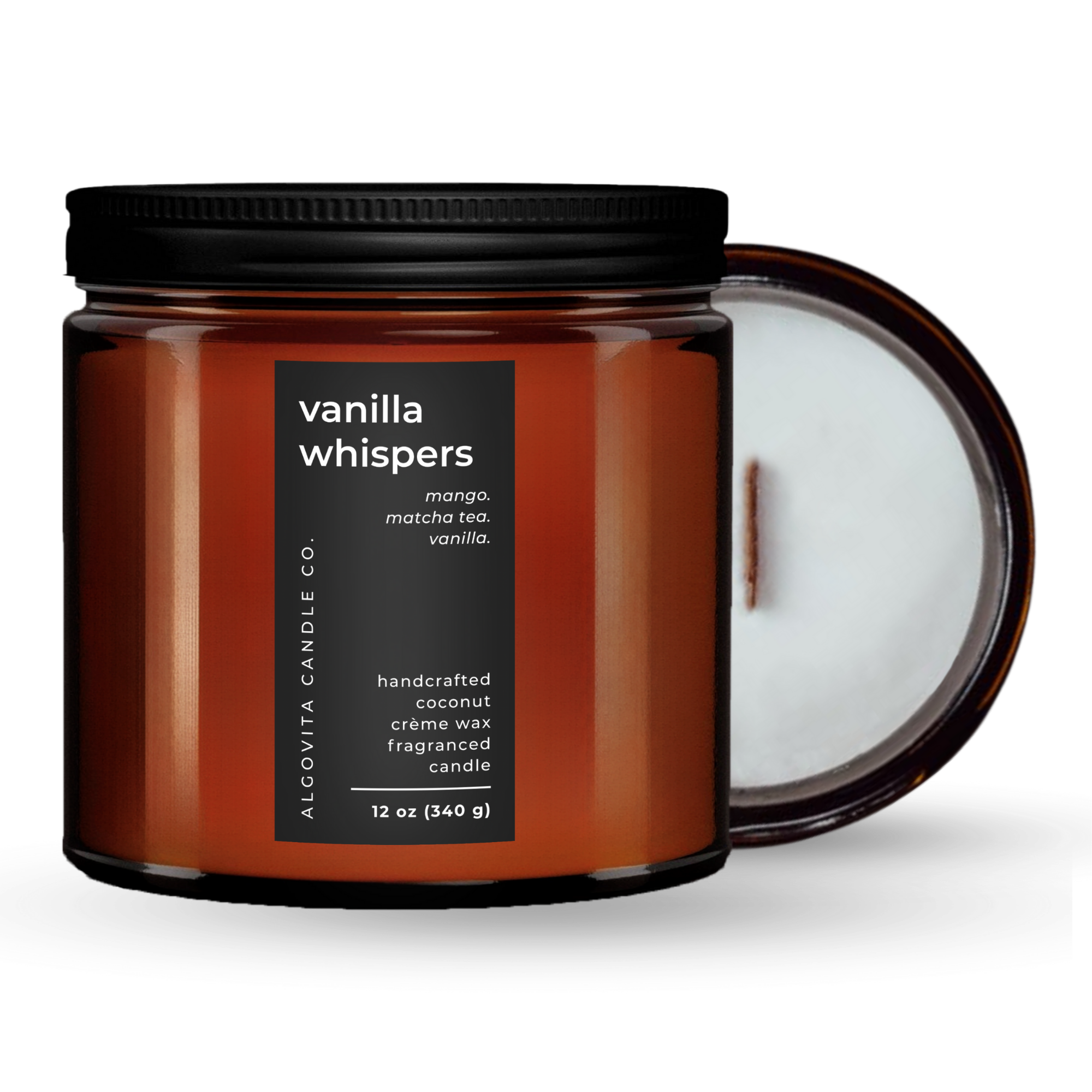Vanilla Whispers Coconut Crème Wax Scented Candle