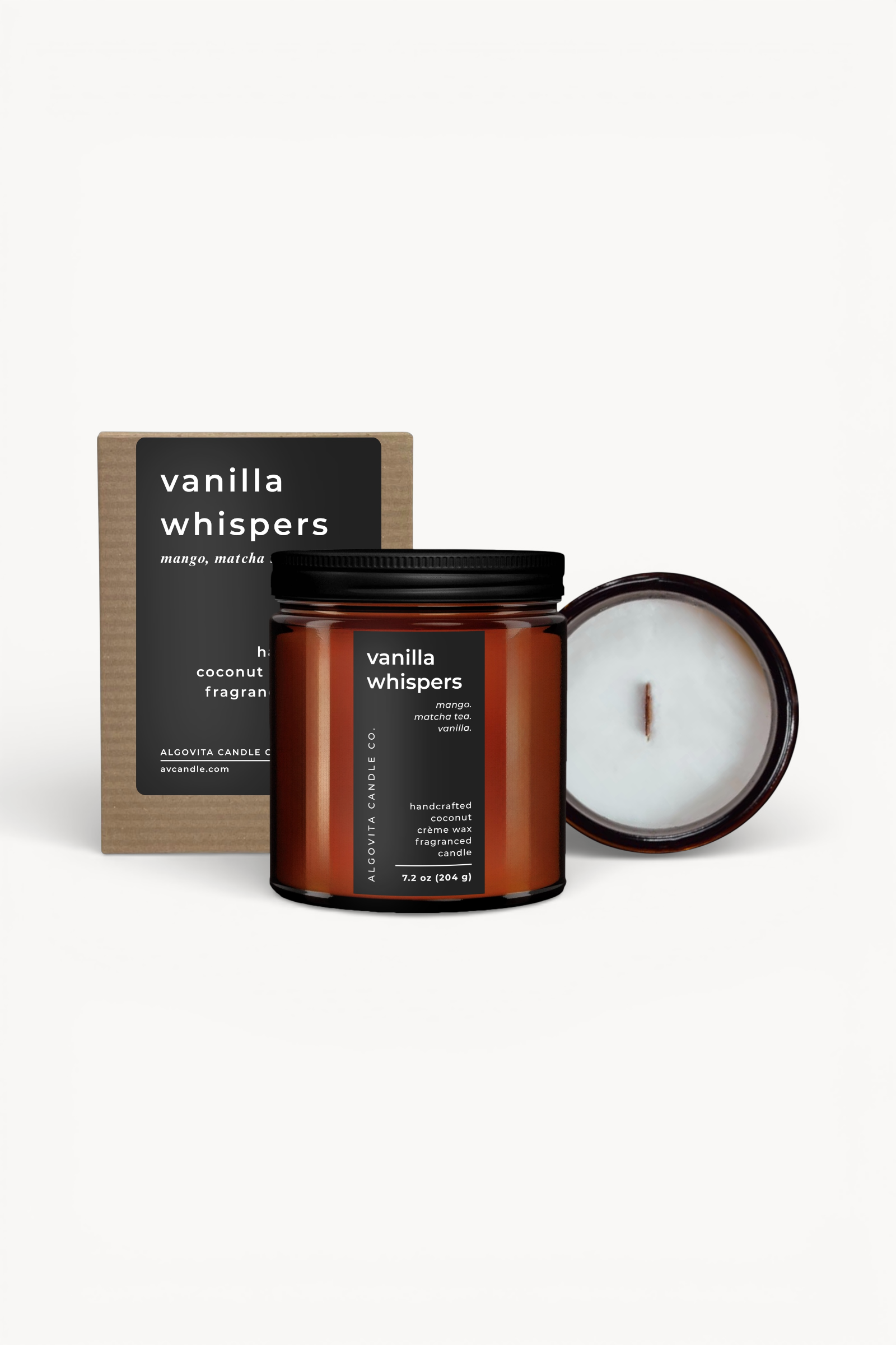 Vanilla Whispers Coconut Crème Wax Scented Candle