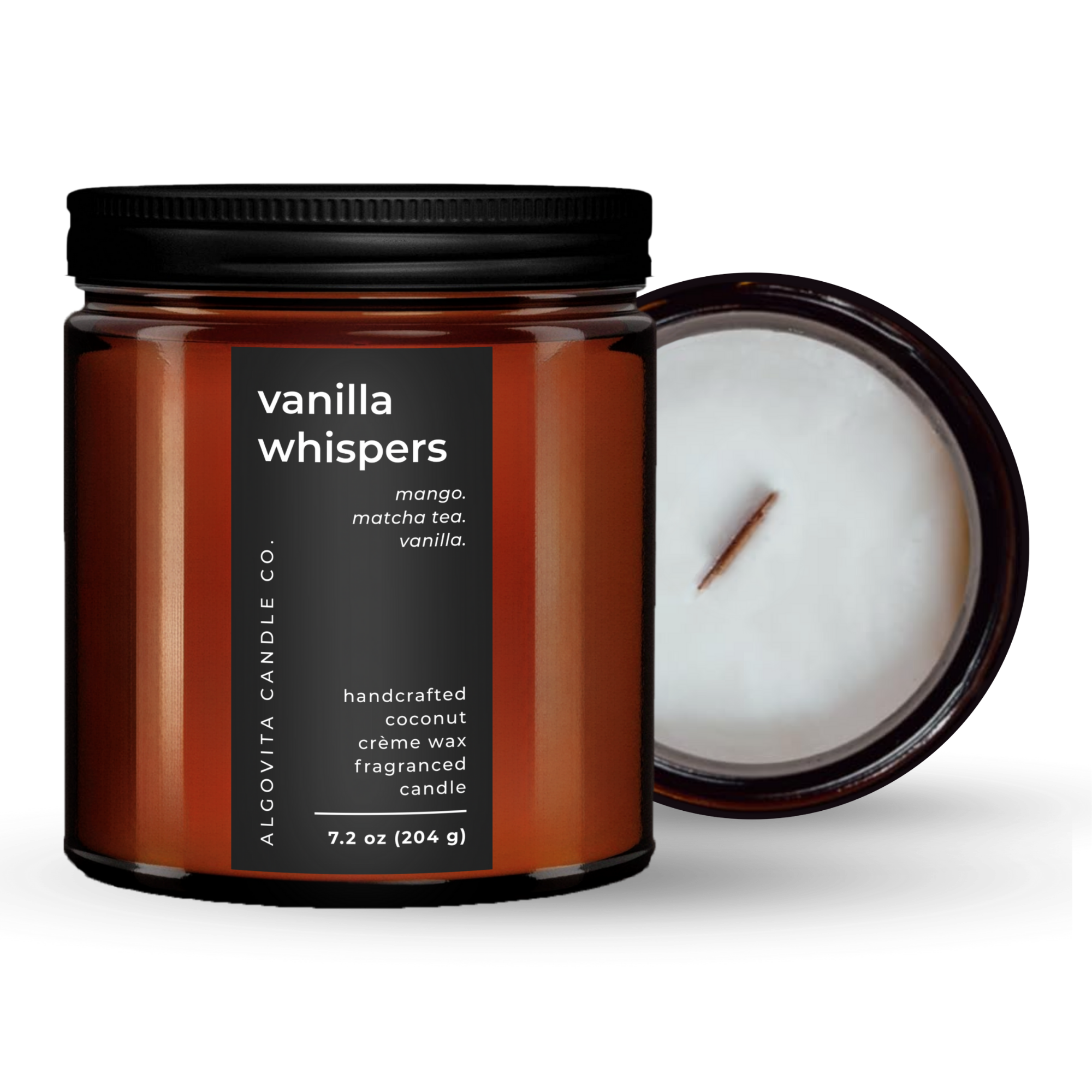 Vanilla Whispers Coconut Crème Wax Scented Candle