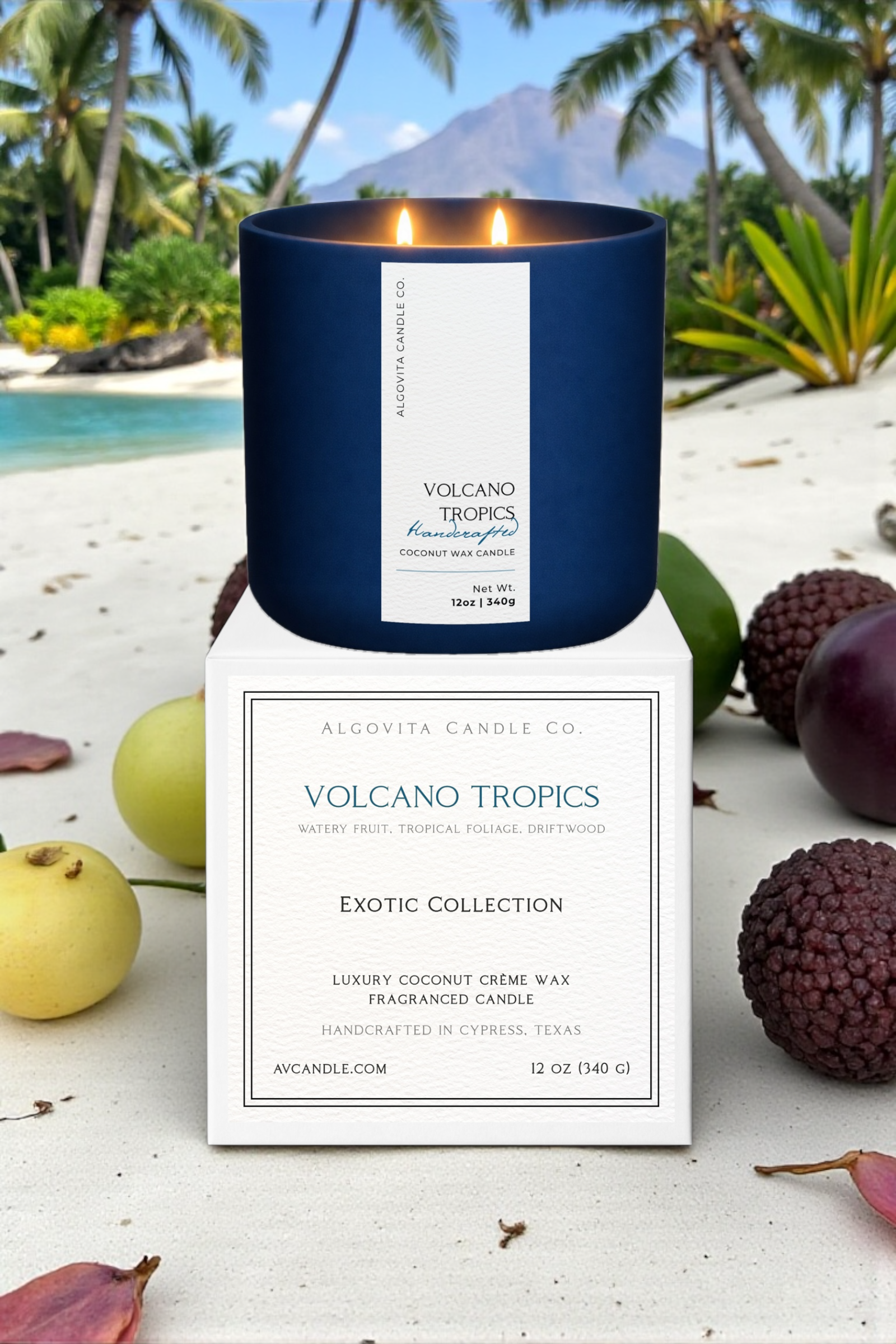 Volcano Tropics Coconut Wax Fragranced Candle