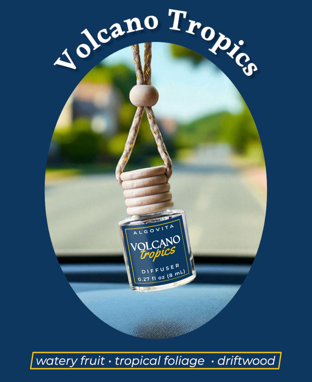 Volcano Tropics Car Air Freshener Diffuser